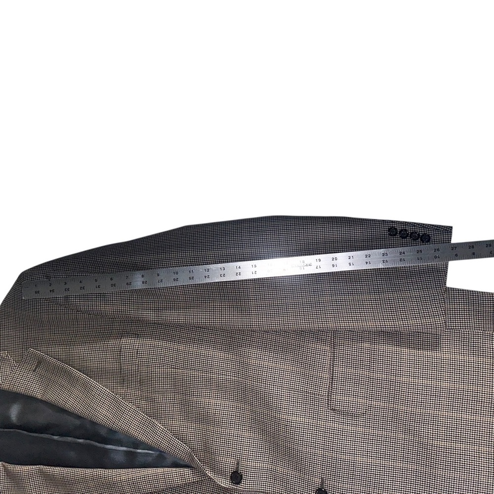 Pendleton Men’s 100% Wool Houndstooth Beige Blazer Sport Coat 48L - Picture 10 of 10